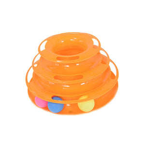 Three-Tier Pet Turntable Toy For Interactive Play