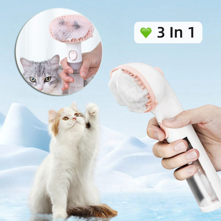 3-in-1 Pet Steam Brush Adjustable Hair Removal Grooming Comb