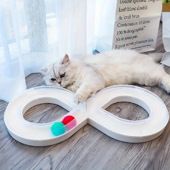 Interactive Pet Toy Turntable Track Ball For Boredom Relief
