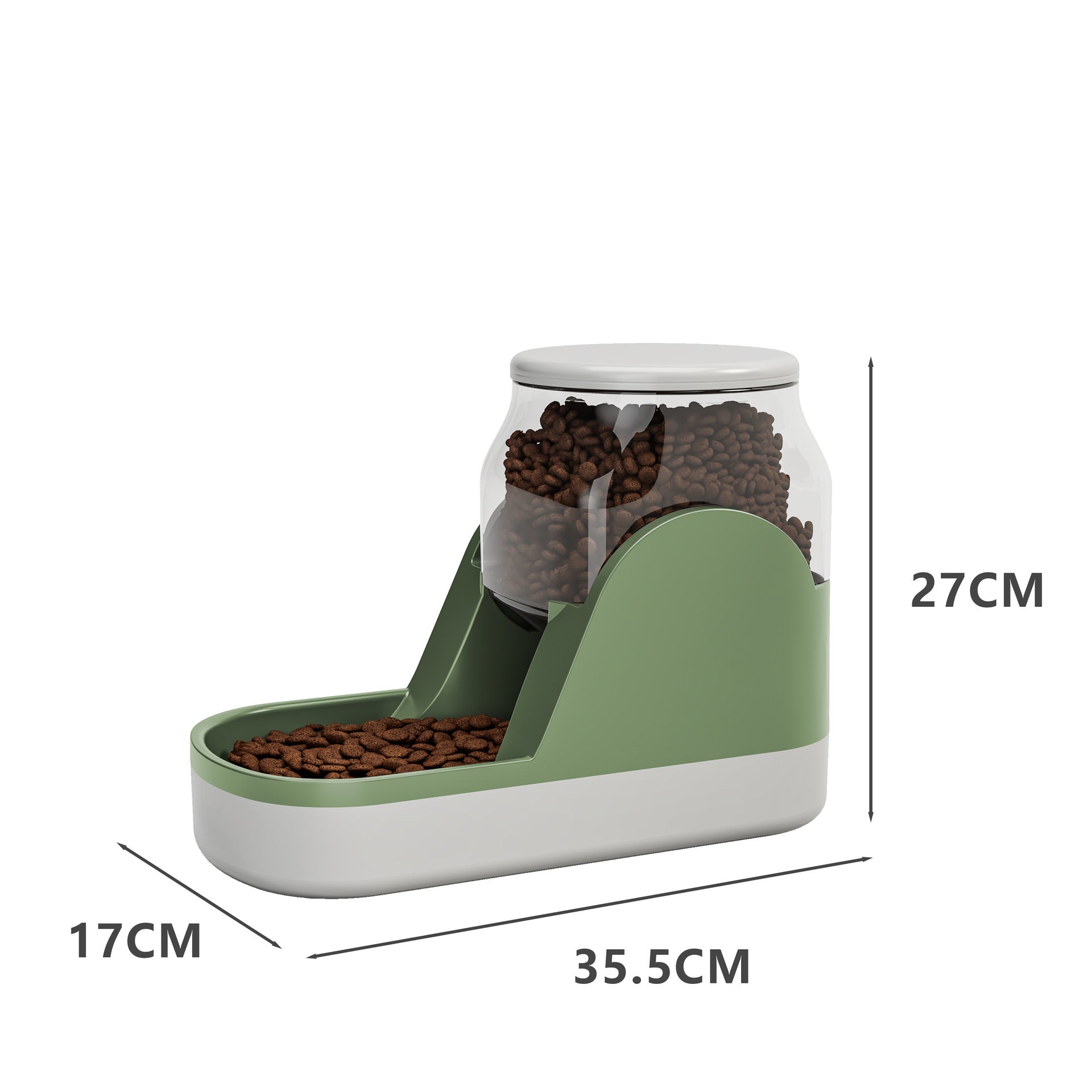 Automatic Pet Feeder And Water Fountain Large Capacity Food Dispenser