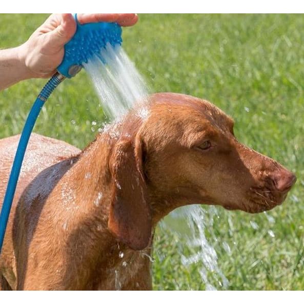 Pet Bathing Gloves Handheld Silicone Nozzle Massage Shower Brush