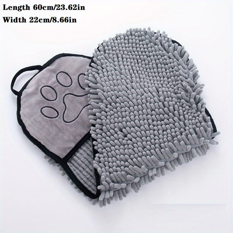 Absorbent Microfiber Pet Towel Quick-Drying with Hand Pockets