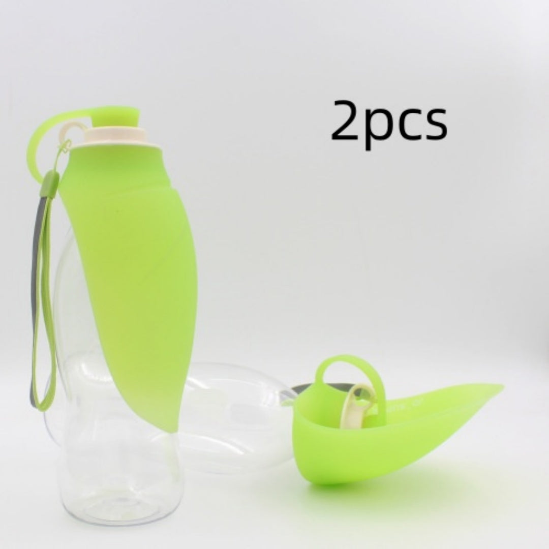 Portable Leak-Proof Pet Water Dispenser With Drinking Cup Bowl