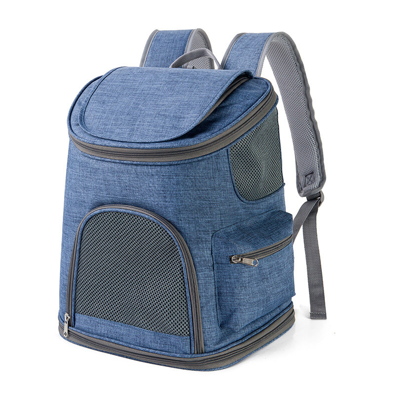 Oxford Cloth Pet Backpack Portable Shoulder Carrier Travel Bag