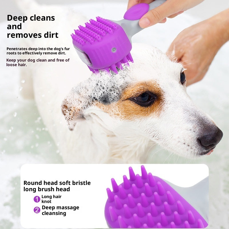 Pet Bath Brush Floating Hair Cleaning Grooming Tool