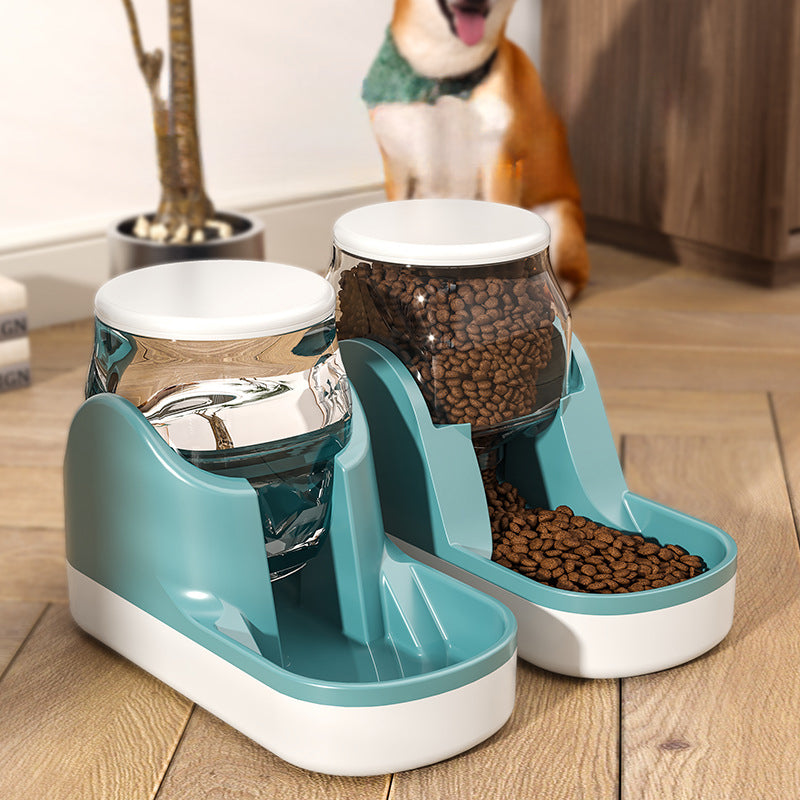 Automatic Pet Feeder And Water Fountain Large Capacity Food Dispenser