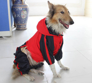 Large Size Pet Raincoat Waterproof Outdoor Protective Clothing