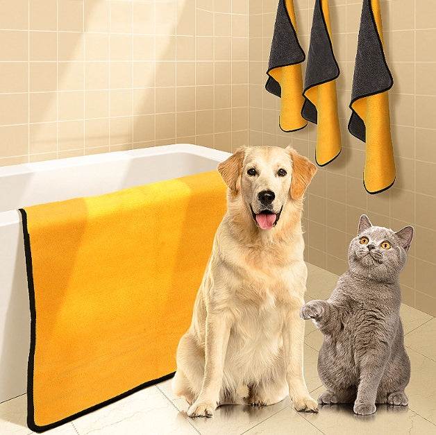 Absorbent Pet Bath Towel Quick-Drying Soft