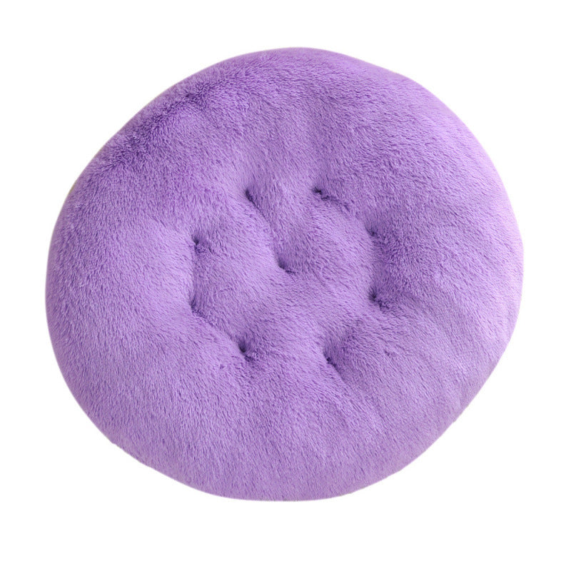 Round Plush Pet Bed Warm Comfortable Sleep Mat