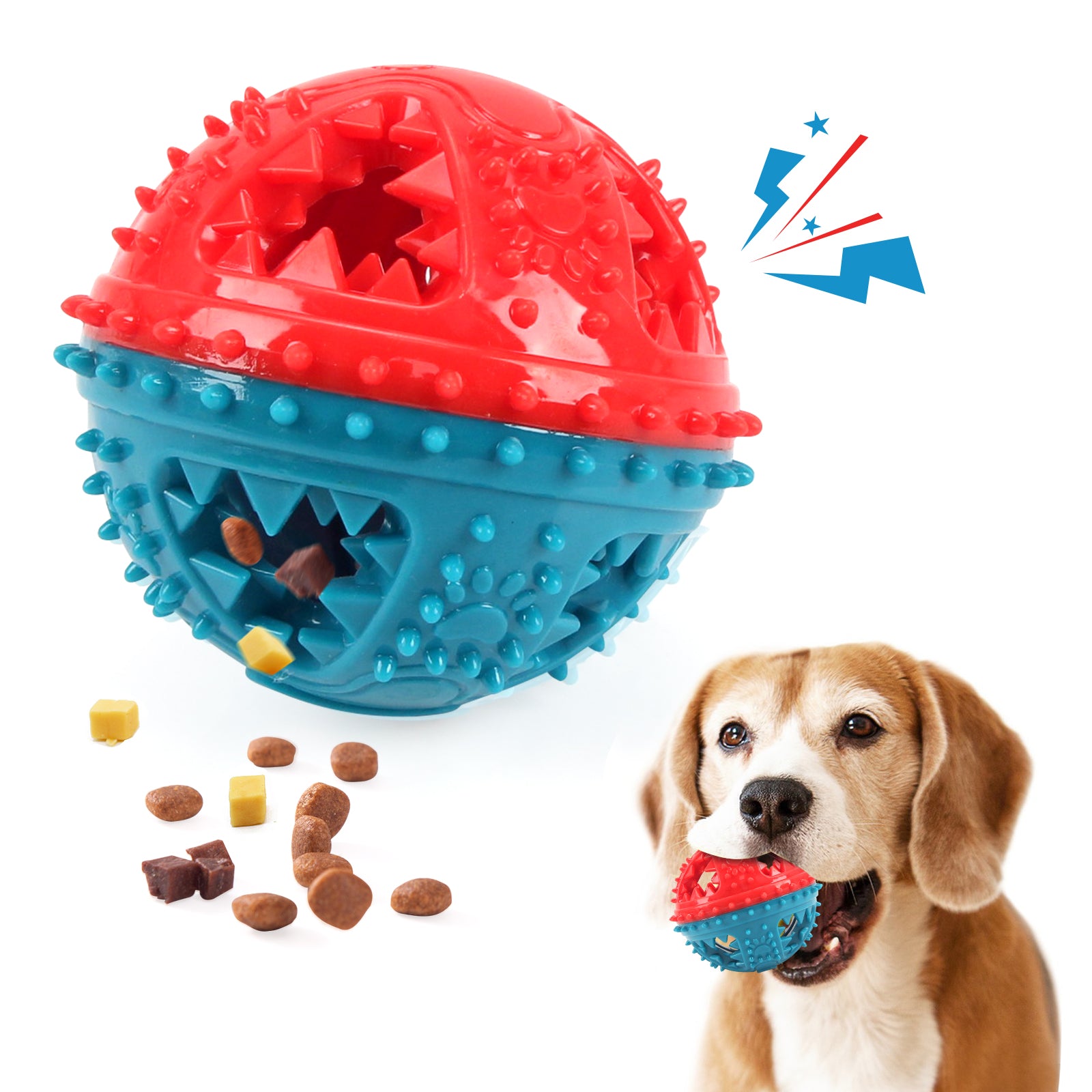 Interactive Pet Chew Ball Toy For Teeth Cleaning Training