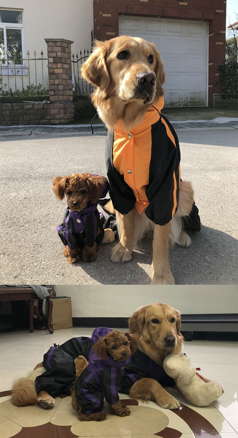 Large Size Pet Raincoat Waterproof Outdoor Protective Clothing