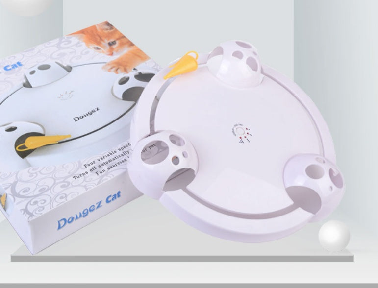 Automatic Electric Pet Toy Wheel With Interactive Turntable Play