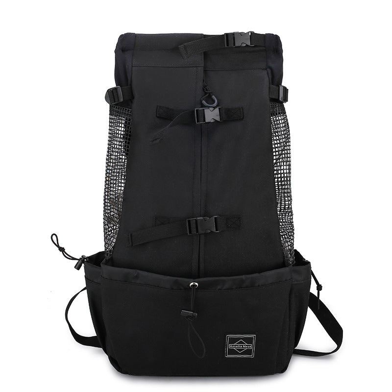Double Shoulder Pet Carrier Backpack Portable Outdoor Travel Bag