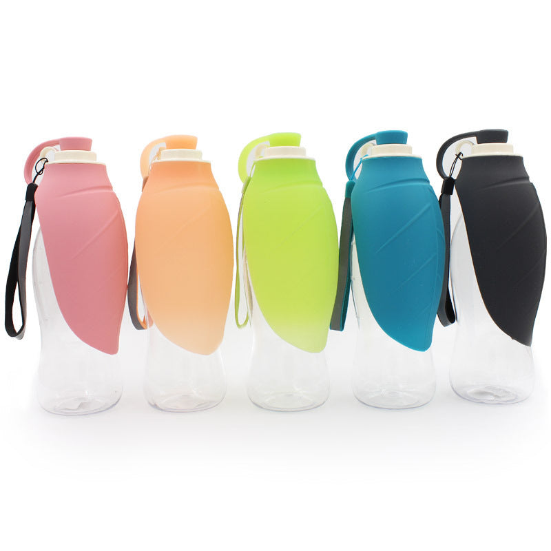 Portable Leak-Proof Pet Water Dispenser With Drinking Cup Bowl