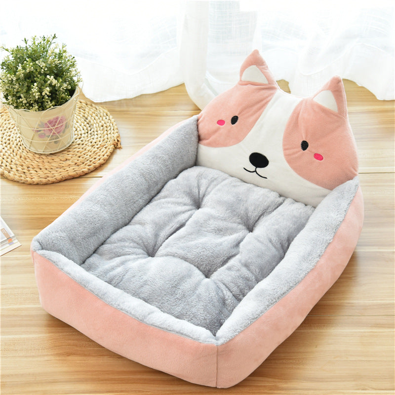 Large Cozy Pet Bed Soft Fleece Warm Nest Available Colors