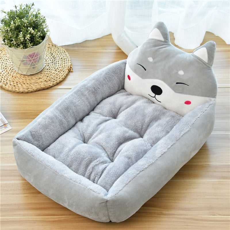 Large Cozy Pet Bed Soft Fleece Warm Nest Available Colors