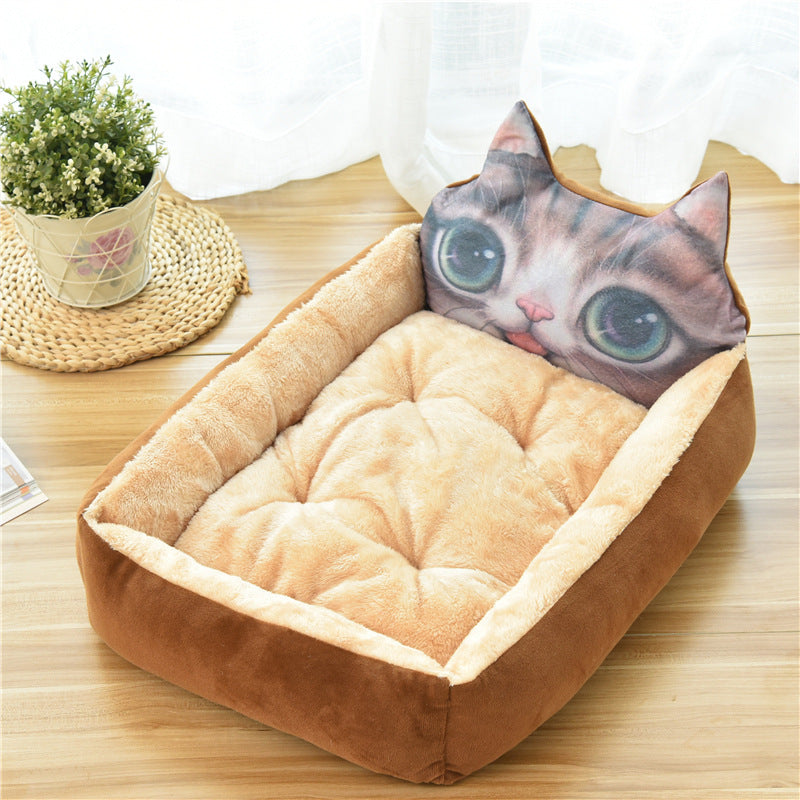 Large Cozy Pet Bed Soft Fleece Warm Nest Available Colors