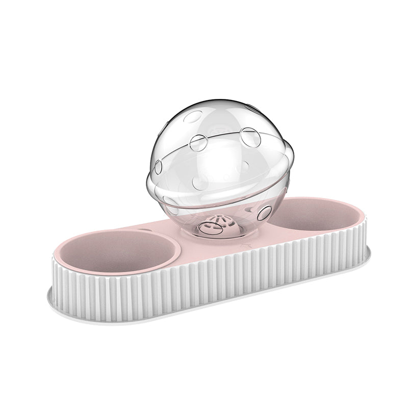 Automatic Plastic Pet Feeder And Water Bowl For Pets