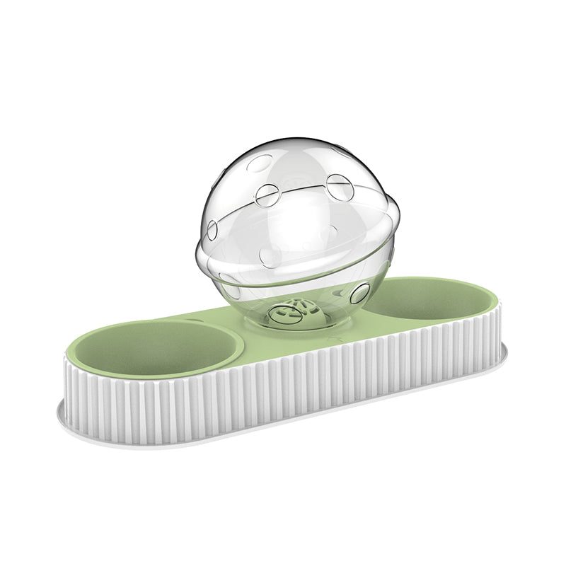 Automatic Plastic Pet Feeder And Water Bowl For Pets