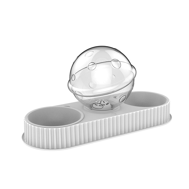 Automatic Plastic Pet Feeder And Water Bowl For Pets