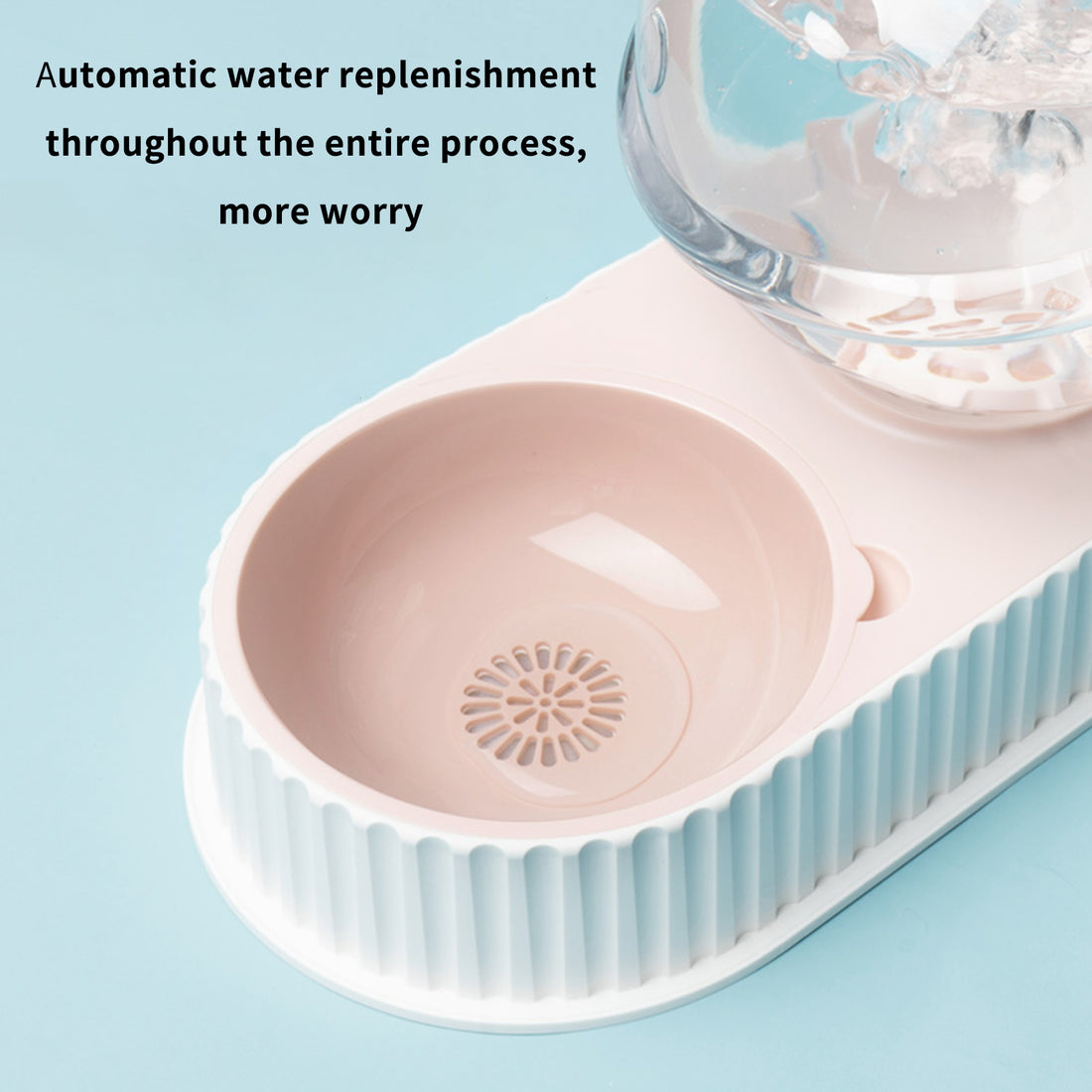 Automatic Plastic Pet Feeder And Water Bowl For Pets