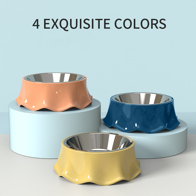 Stainless Steel Pet Bowl Non-Slip Food And Water Feeding Dish