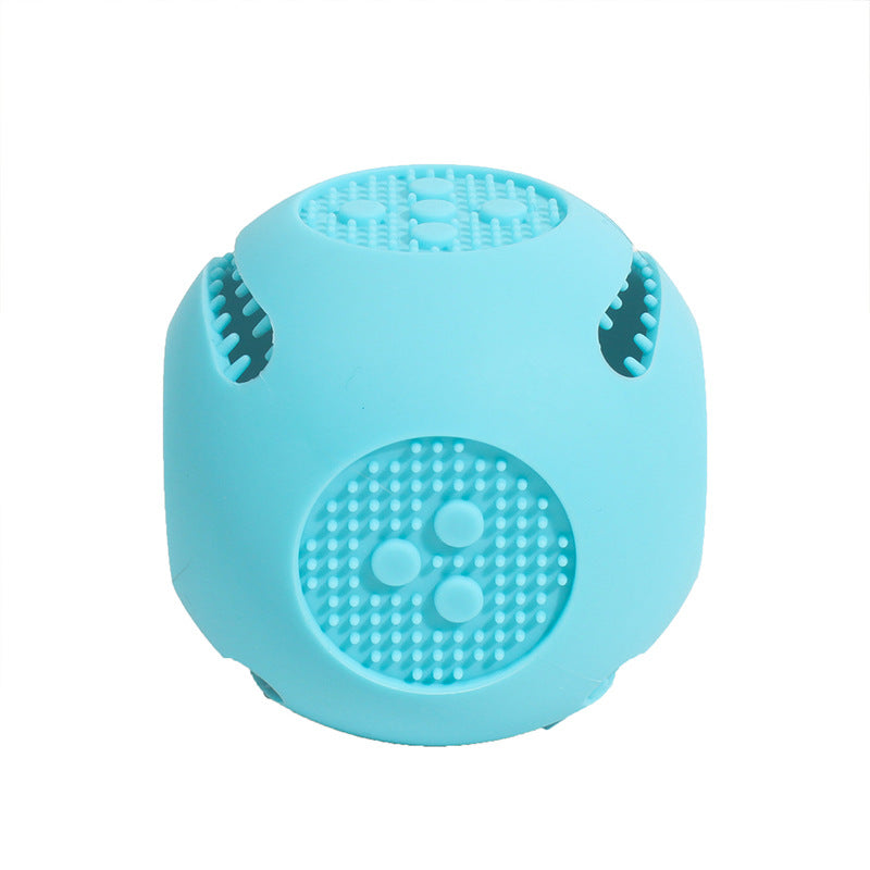 Bite Resistant Pet Puzzle Ball Toy Food Dispensing Silicone