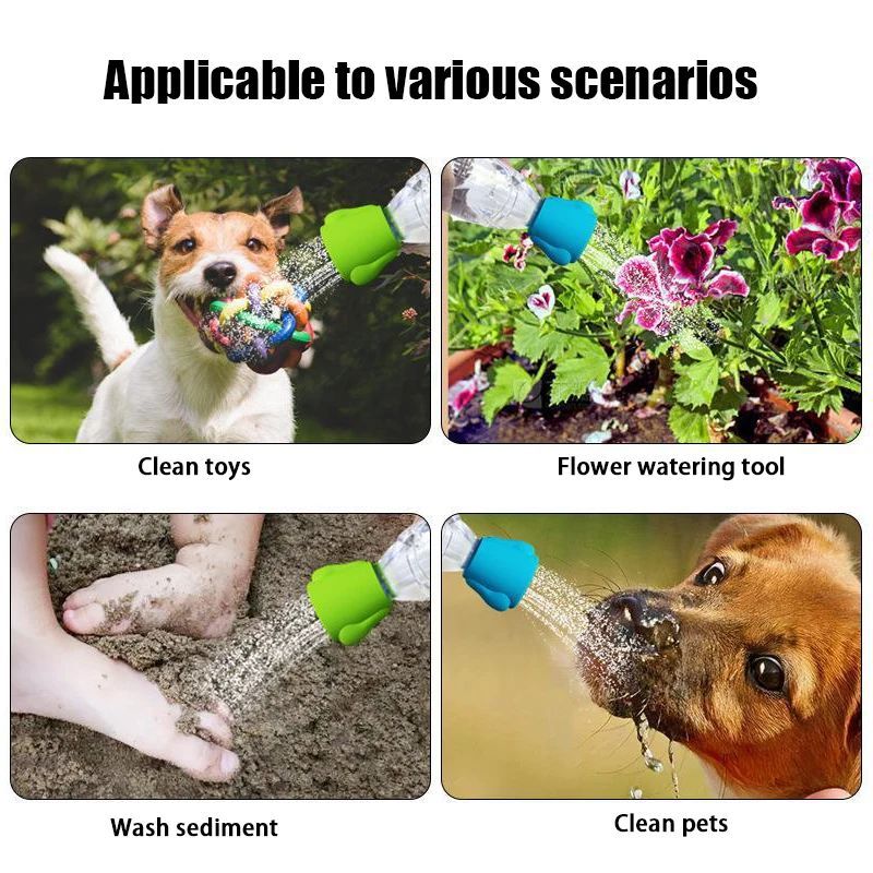 Multifunctional Pet Bath Sprayer Silicone Shower Head Portable