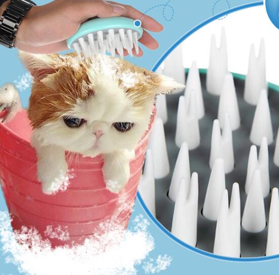 Comfortable Pet Massage Bath Brush Grooming and Cleaning Tool