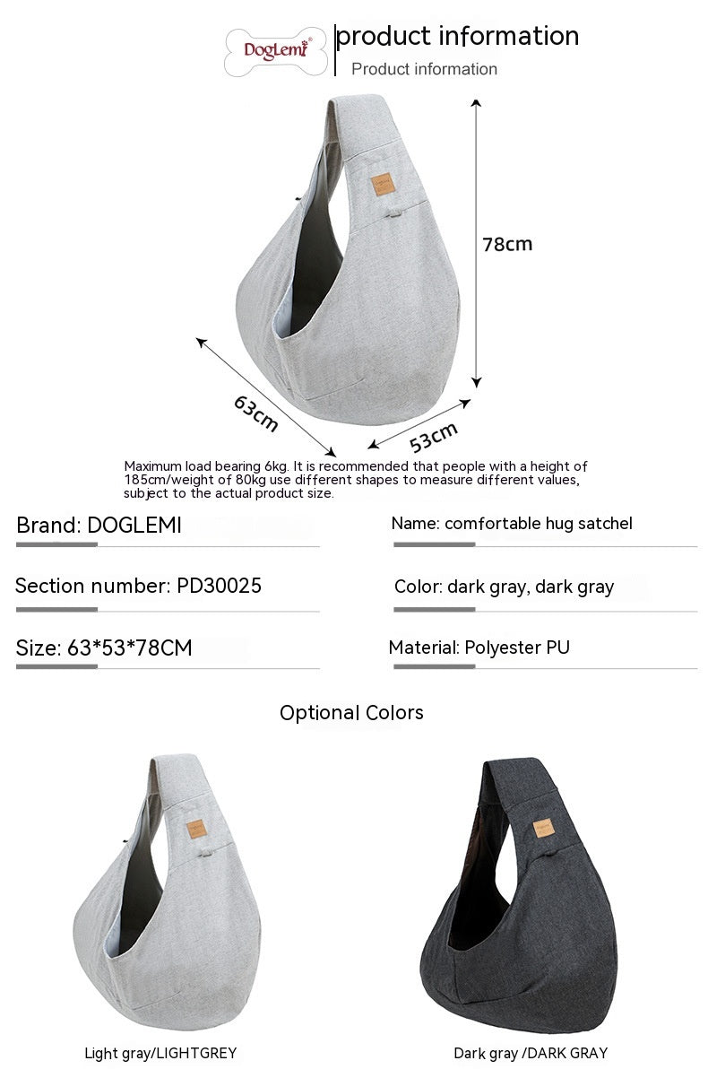 Hug Style Pet Shoulder Carrier Bag Portable Travel Design