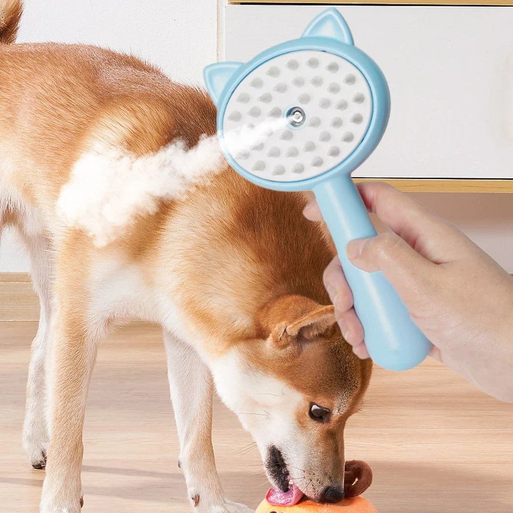 Multifunctional Rechargeable Pet Grooming Brush Self-Cleaning Slicker