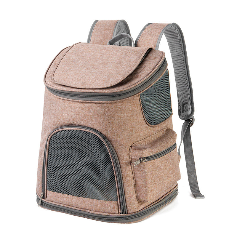 Oxford Cloth Pet Backpack Portable Shoulder Carrier Travel Bag