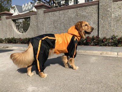 Large Size Pet Raincoat Waterproof Outdoor Protective Clothing