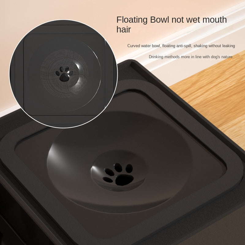 Adjustable Elevated Pet Double Bowls With Stainless Steel Stand