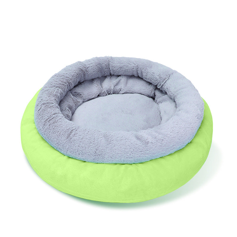 Deep Sleep Kennel Suede Warm Round
