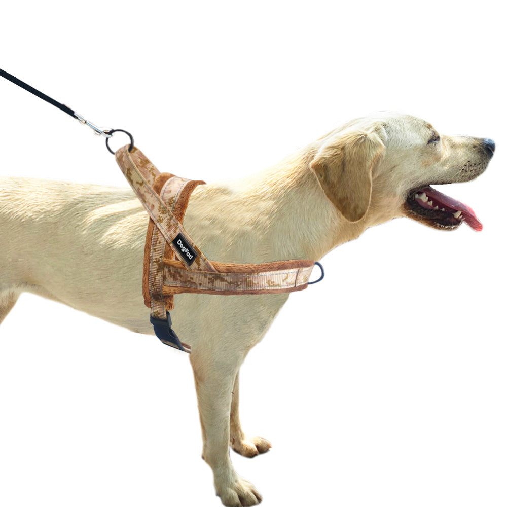Comfortable Lined Pet Chest Strap Harness With Leash