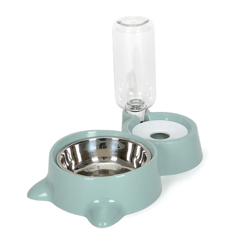 Automatic Gravity Pet Food And Water Feeder Bowl Container