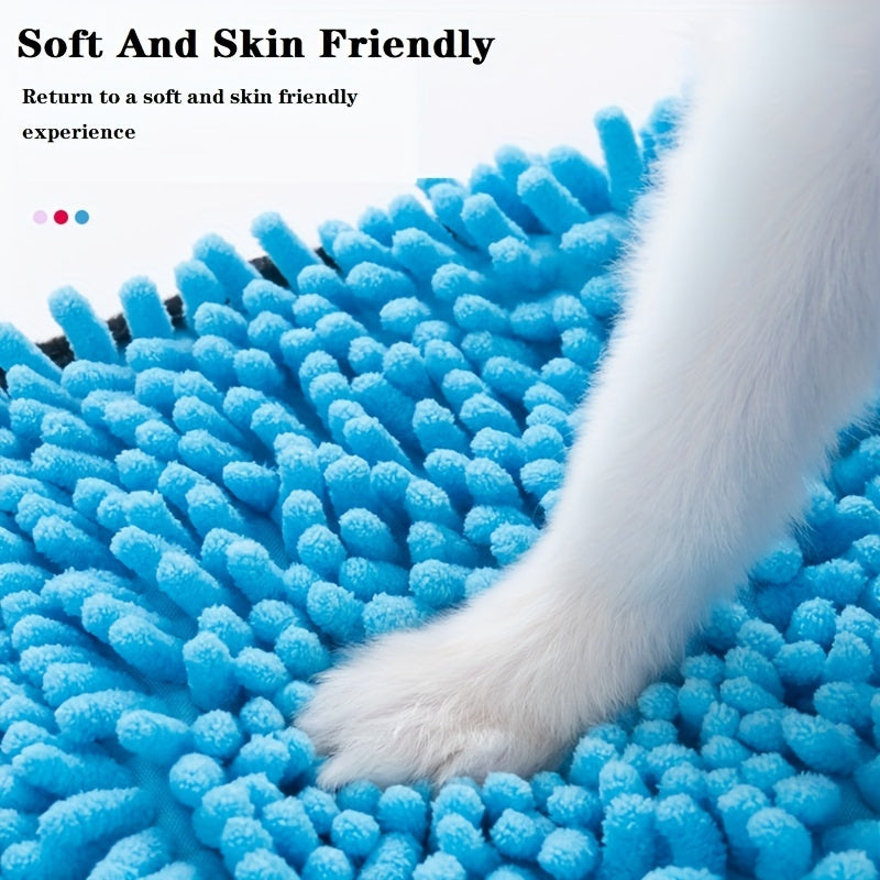 Absorbent Microfiber Pet Towel Quick-Drying with Hand Pockets
