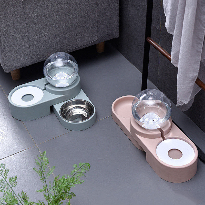 Non-Electric Automatic Pet Water Dispenser With Bowl