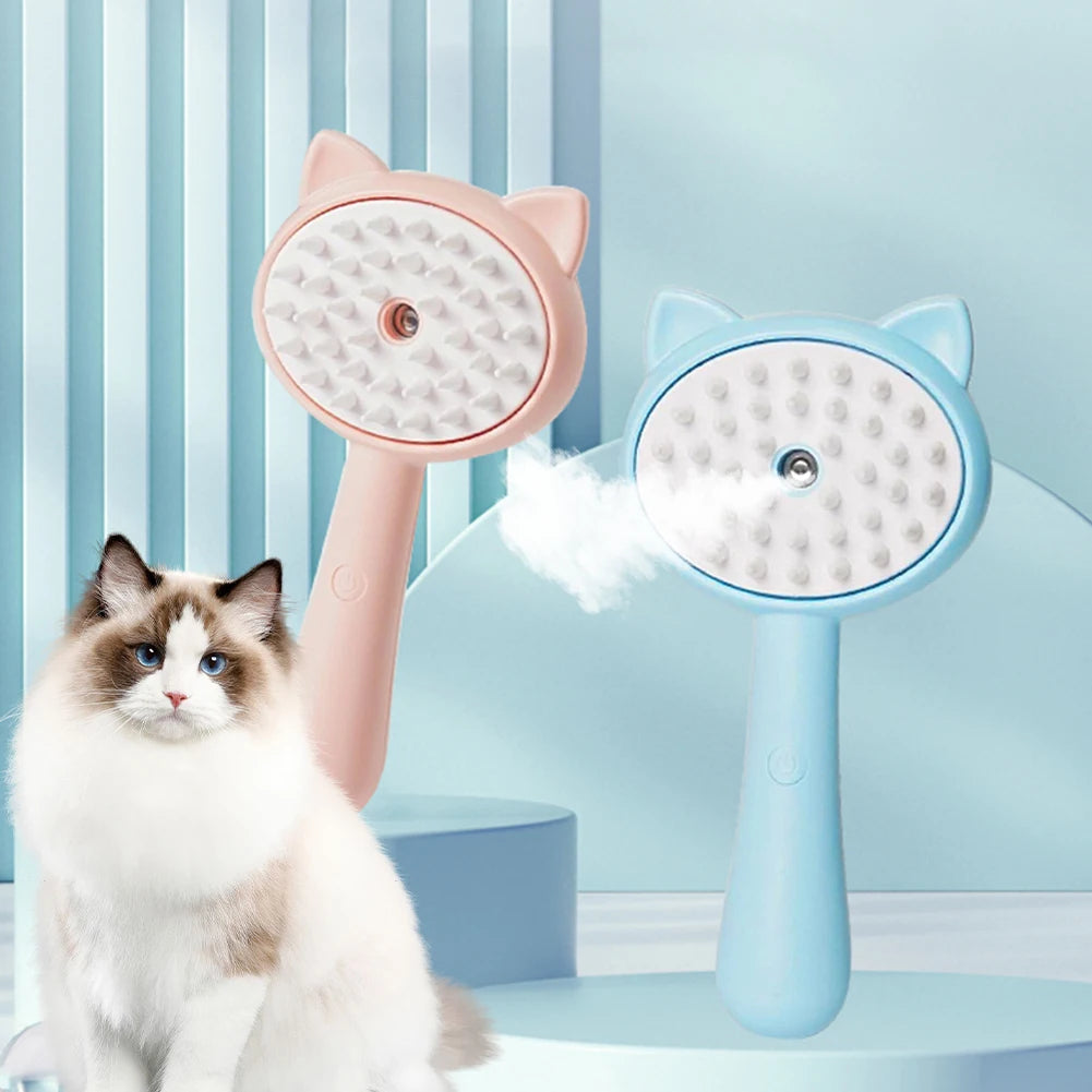 Multifunctional Rechargeable Pet Grooming Brush Self-Cleaning Slicker