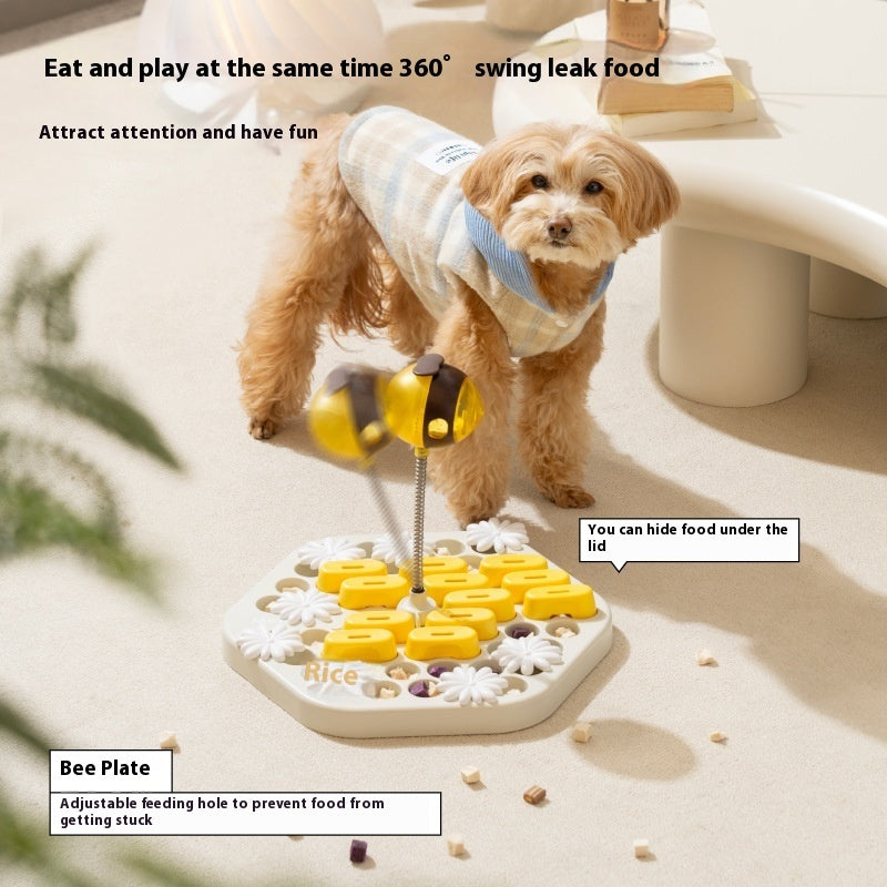 Interactive Pet Slow Feeder Food Dispensing Training Toy