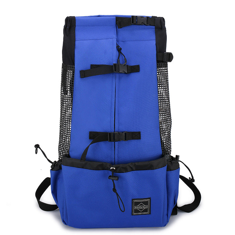 Double Shoulder Pet Carrier Backpack Portable Outdoor Travel Bag