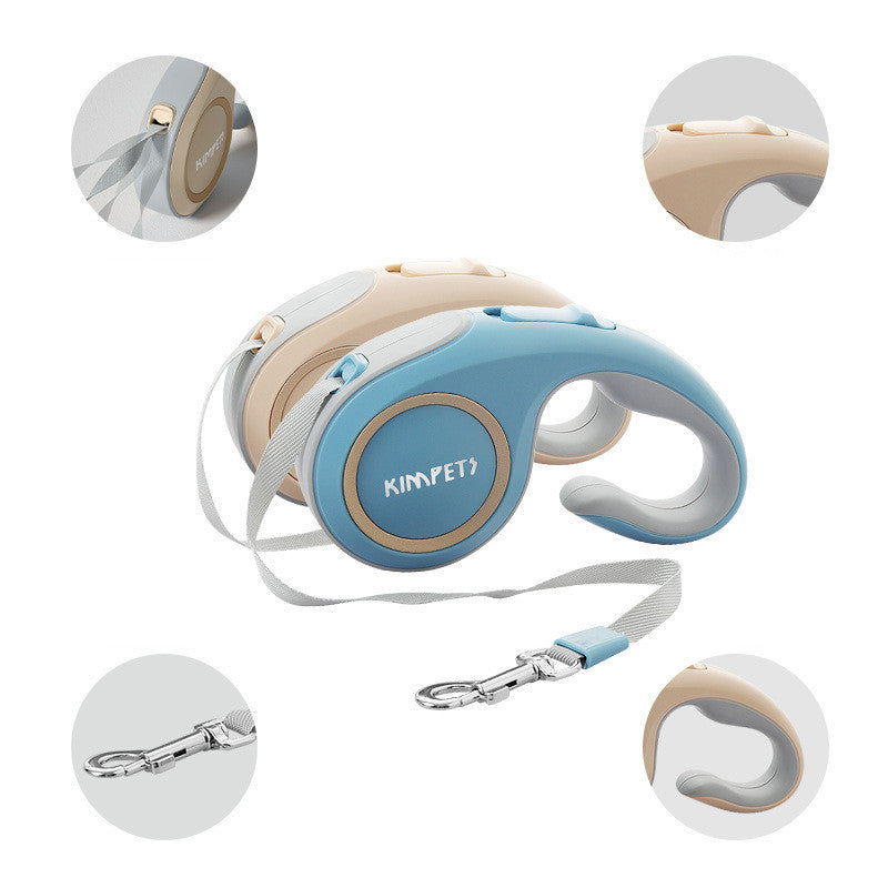 Automatic Retractable Pet Leash Durable Adjustable Walking Design