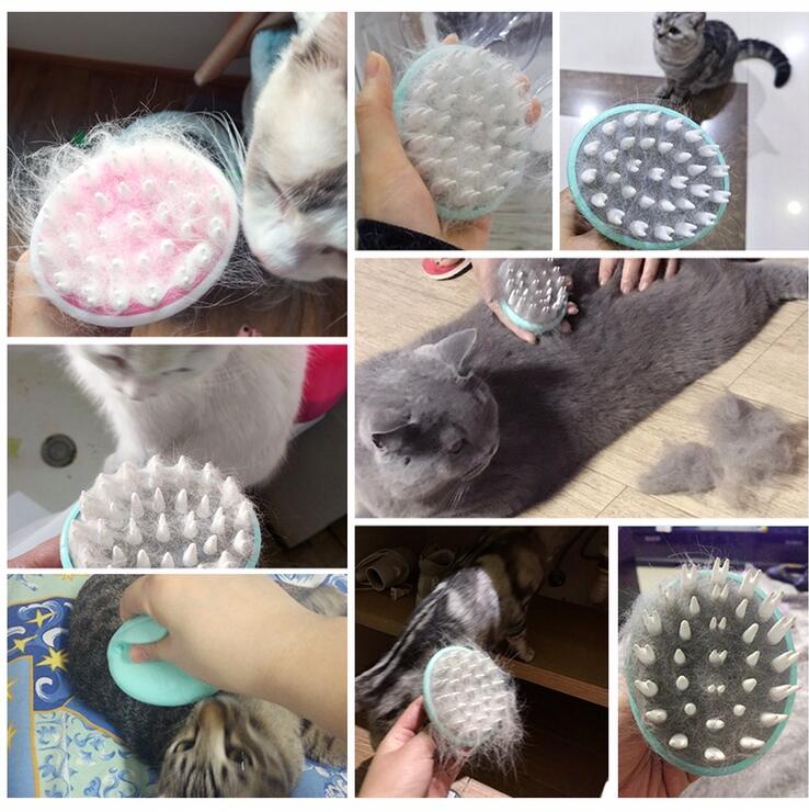 Comfortable Pet Massage Bath Brush Grooming and Cleaning Tool