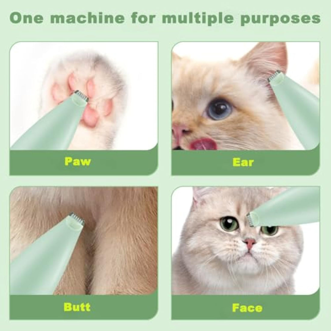Rechargeable Pet Paw Trimmer Ergonomic Grooming Tool for Home Use