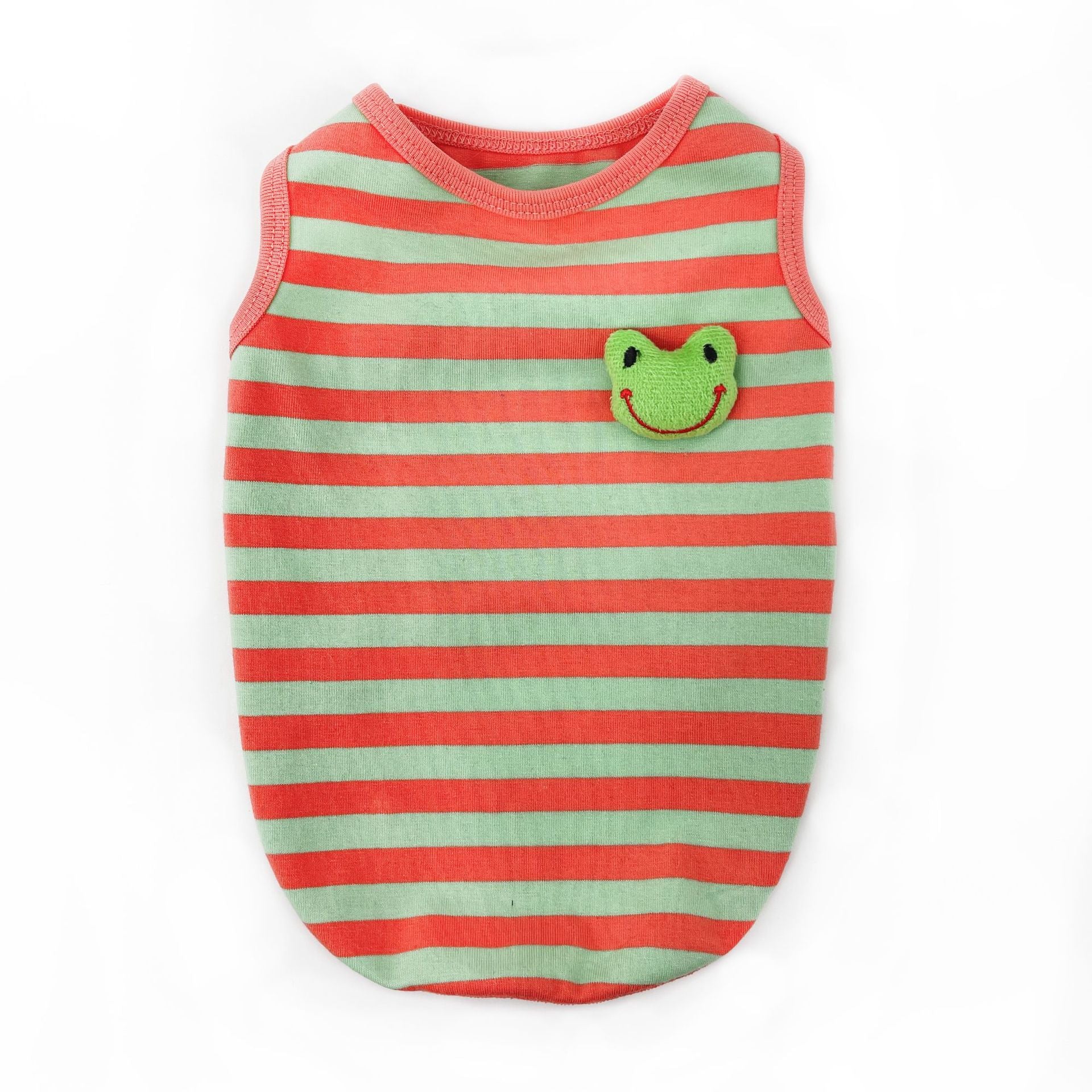 Striped Pet Vest Clothing Lightweight Comfortable Everyday Wear