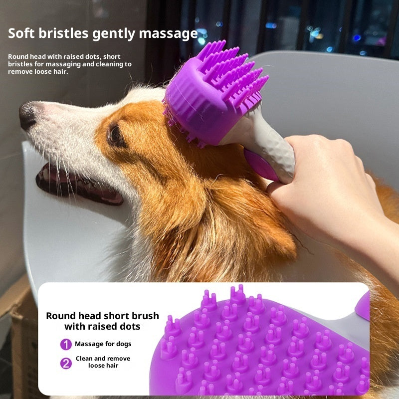Pet Bath Brush Floating Hair Cleaning Grooming Tool