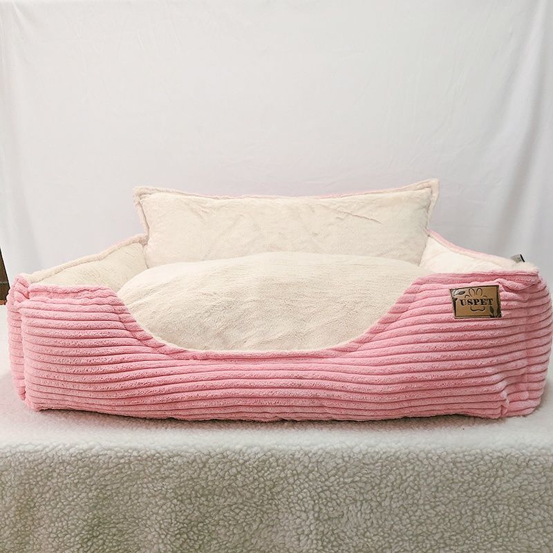 Removable Washable Plush Pet Bed Warm Comfortable Cozy Kennel