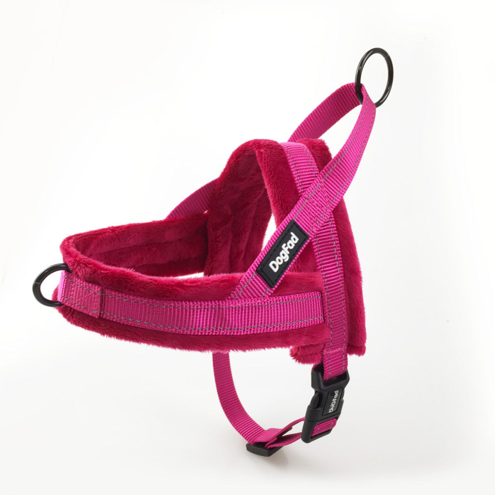 Comfortable Lined Pet Chest Strap Harness With Leash