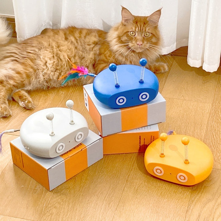 Rechargeable Smart Pet Laser Toy With Automatic Turntable